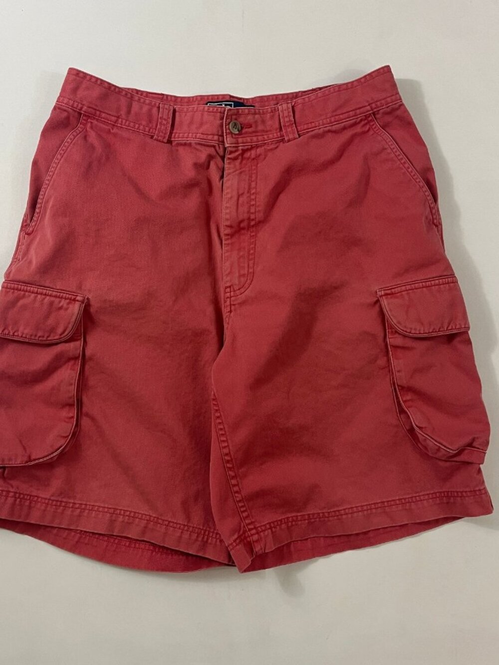 Vintage Polo Ralph Lauren Nantucket Red Faded Cotton Cargo Shorts